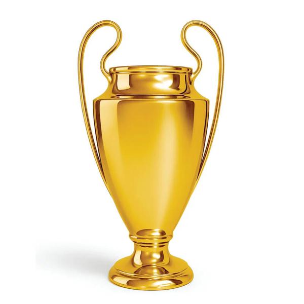 TAÇA LIGA DECORATIVA DOURADA METALIZADA UN MIRANDINHA