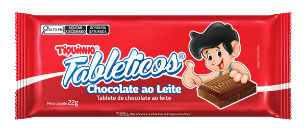 TABLETICOS CHOCOLATE AO LEITE 22G TIQUINHO