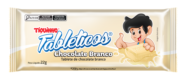 TABLETICOS CHOCOLATE BRANCO 22G TIQUINHO