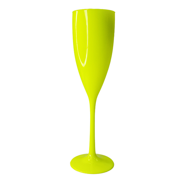 TACA DE CHAMPAGNE 180ML AMARELO NEON UN LSC TOYS