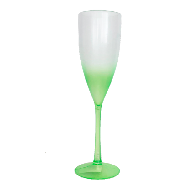 TACA DE CHAMPAGNE 180ML DEGRADE VERDE UN LSC TOYS
