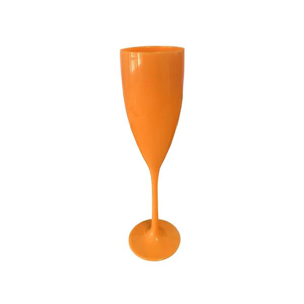 TACA DE CHAMPAGNE 180ML LARANJA NEON UN LSC TOYS