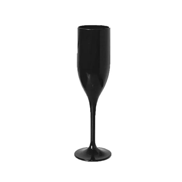 TACA DE CHAMPAGNE 180ML PRETO UN LSC TOYS