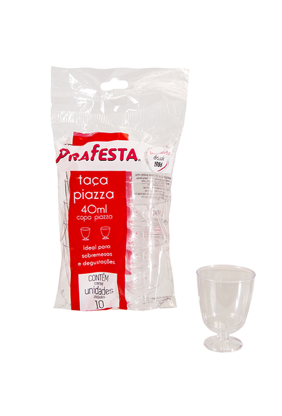 TACA PIAZZA 40ML 10UN PRAFESTA 8573
