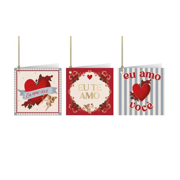 TAG 8X8 CARTAO HISTORIA DE AMOR C/3UN CROMUS