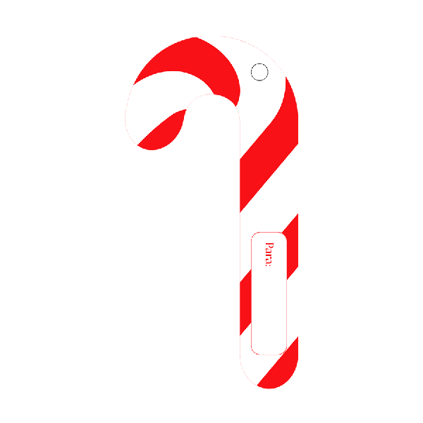 TAG BENGALA NATALINA REF.2475 10UN STICKR