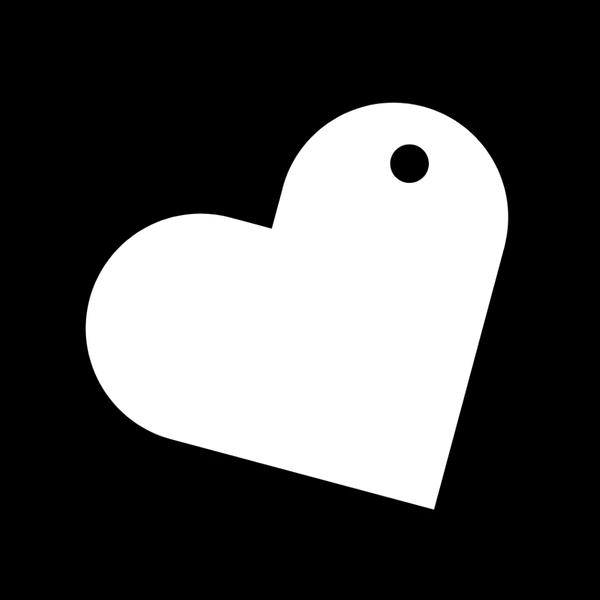 TAG CORACAO BRANCO REF.2421 15UN STICKR