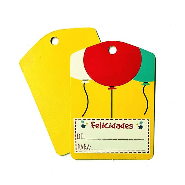 TAG DECORATIVA FELICIDADES DE PARA 10UN HIPER