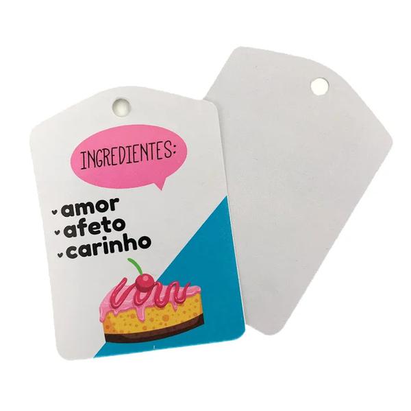 TAG DECORATIVA INGREDIENTES DELICADOS 10UN HIPER
