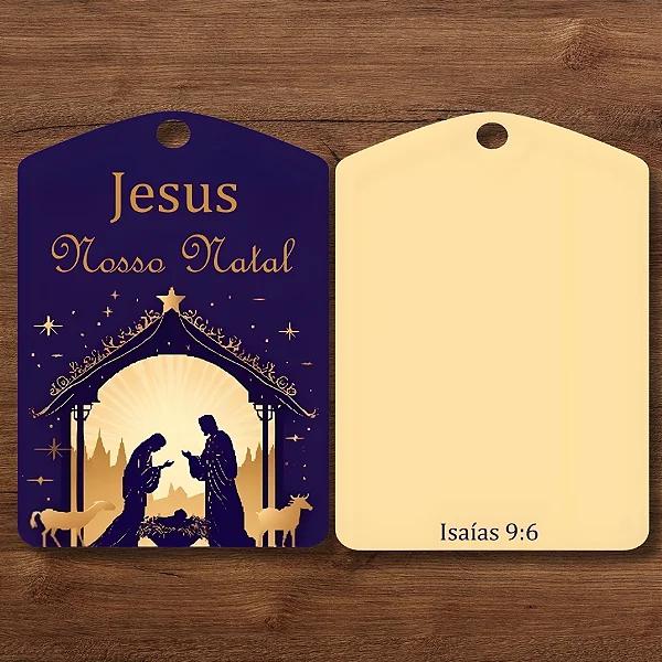 TAG DECORATIVA JESUS NOSSO NATAL 10UN HIPER