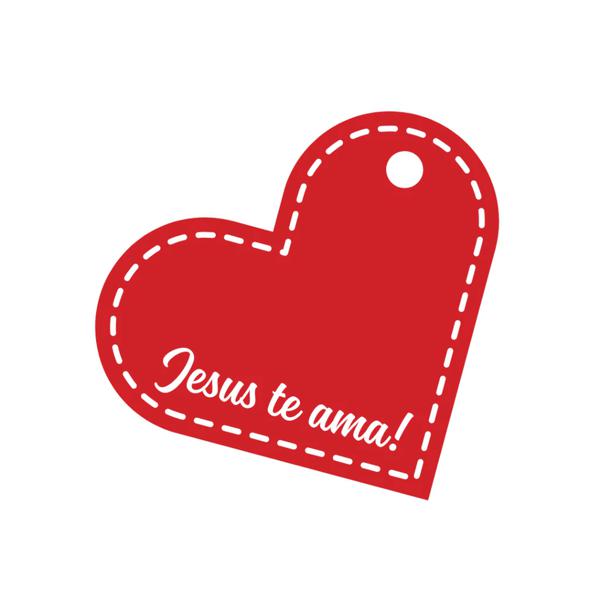 TAG JESUS TE AMA REF.2493 10UN STICKR