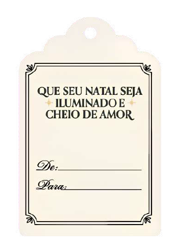 TAG QUE SEU NATAL SEJA ILUMINADO REF.2565 10UN STICKR