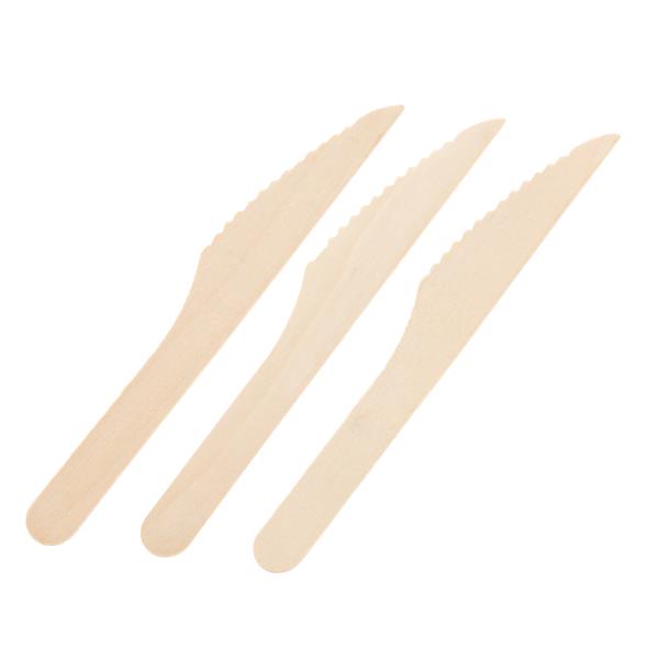 FACA  MADEIRA NATURAL 10UN SILVER