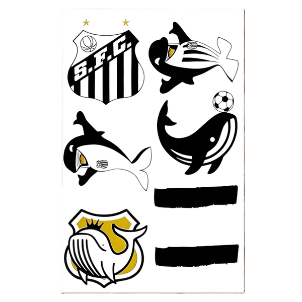 TATUAGEM DE PELE SANTOS 02UN REGINA