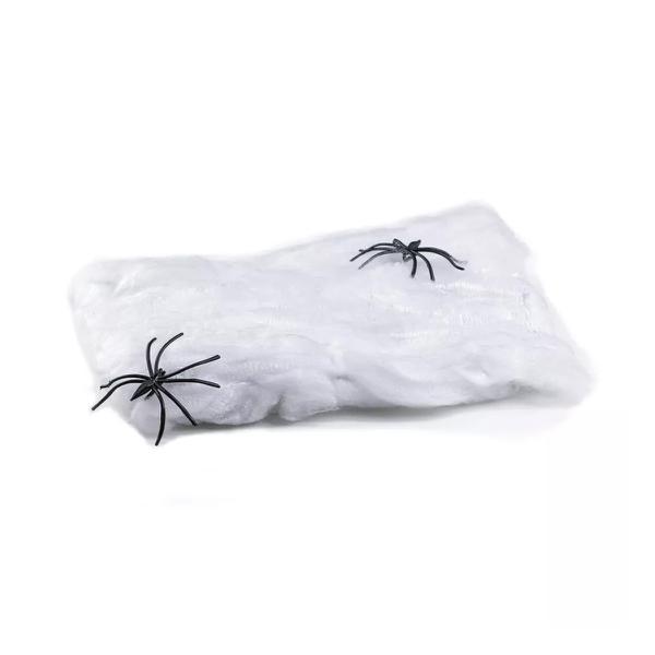 TEIA DE ARANHA GRANDE BRANCA UN BPG