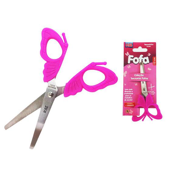 TESOURA ESCOLAR 13CM FOFA UN KAZ