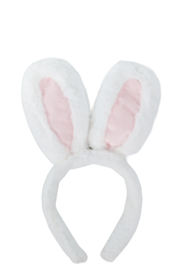 TIARA C/ORELHAS COELHO BCO/ROS UN CROMUS