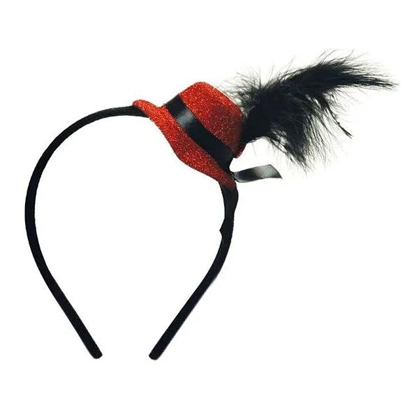 TIARA CHAPEU COM PENAS UN CROMUS
