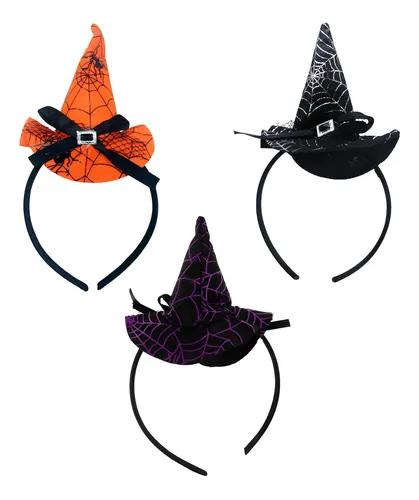 TIARA CHAPEU DE BRUXA HALLOWEEN UN BPG