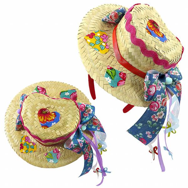 TIARA JUNINA CHAPEU CORACAO UN HALLEY