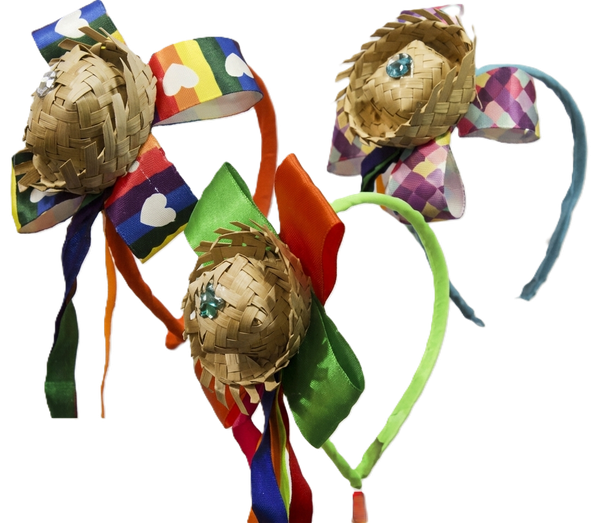 TIARA JUNINA CHAPEU MINIATURA UN BPG
