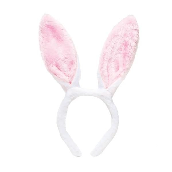 TIARA ORELHAS COELHO ROSA E BRANCO UN CROMUS