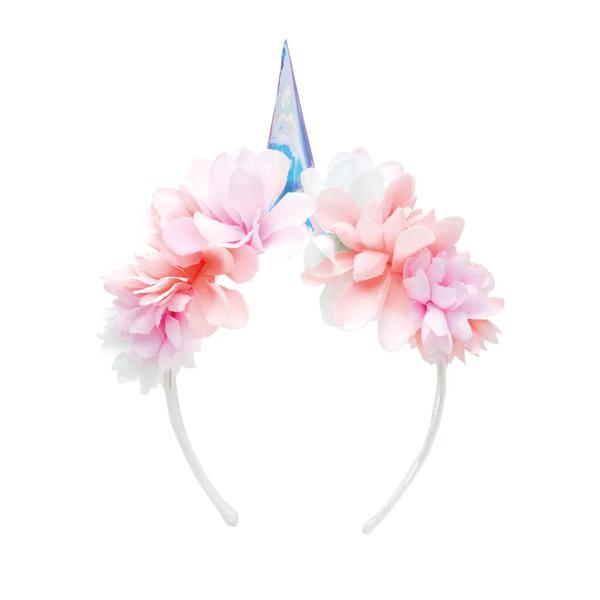 TIARA UNICORNIO C/ FLORES UN CROMUS