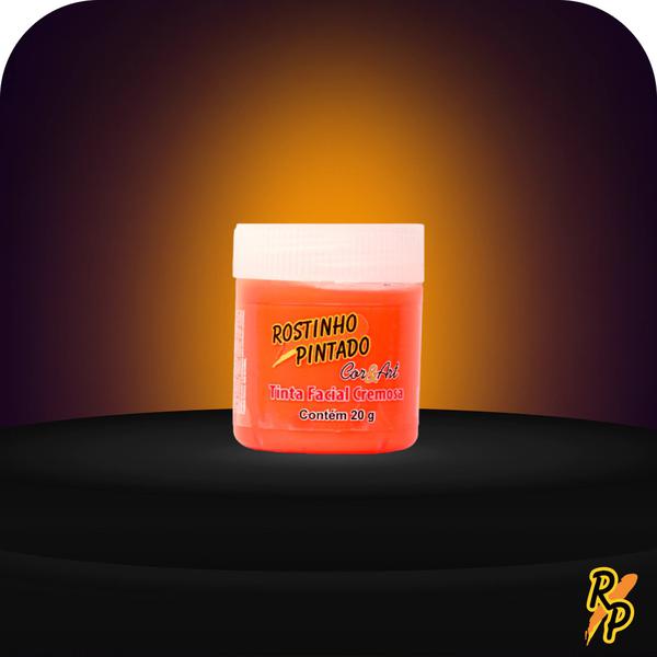 TINTA FACIAL CREMOSA 20G LARANJA NEON UN ROSTINHO PINTADO