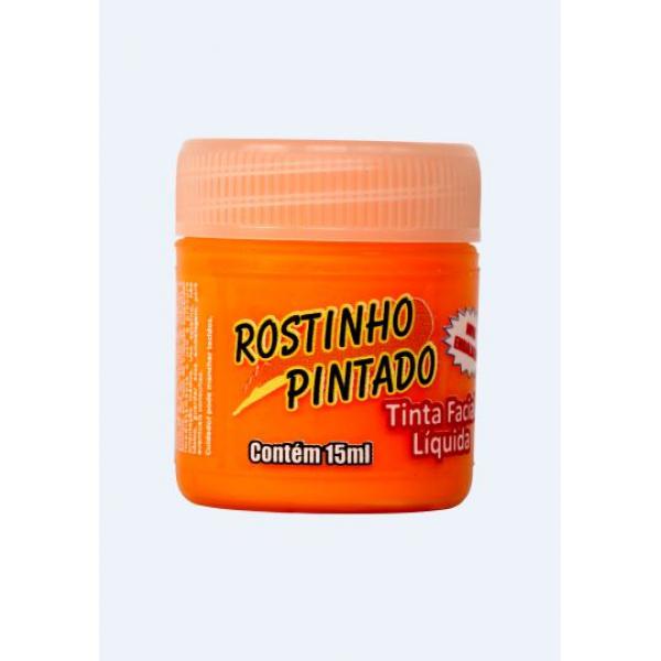 TINTA FACIAL LIQUIDA 15ML LARANJA ROSTINHO PINTADO