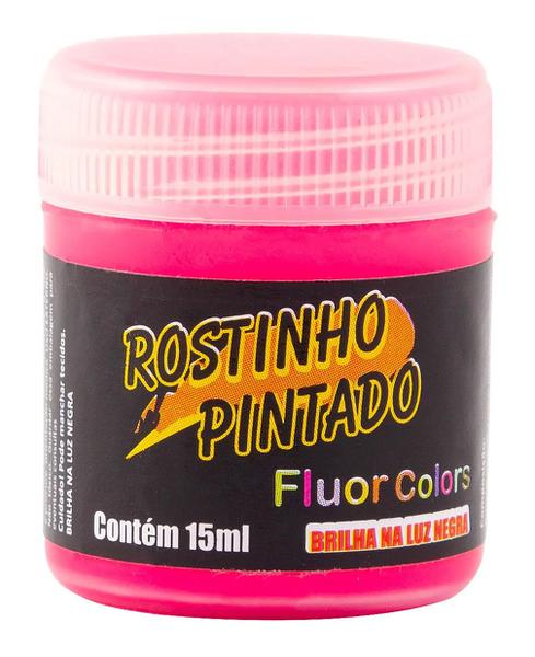 TINTA FACIAL LIQUIDA 15ML ROSA NEON ROSTINHO PINTADO