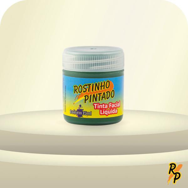 TINTA FACIAL LIQUIDA 15ML VERDE ESCURO ROSTINHO PINTADO