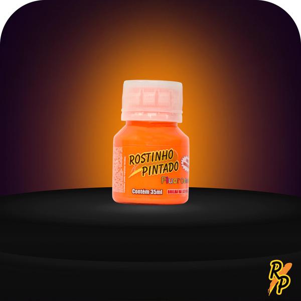 TINTA FACIAL LIQUIDA 35ML LARANJA NEON ROSTINHO PINTADO