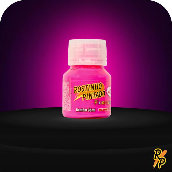 TINTA FACIAL LIQUIDA 35ML ROSA NEON ROSTINHO PINTADO