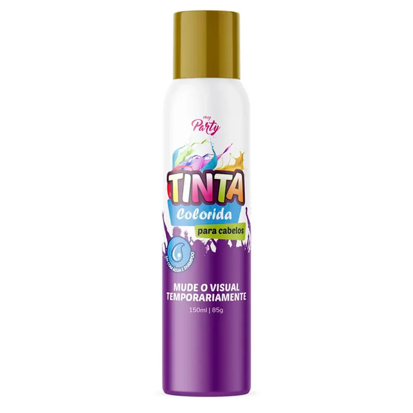 TINTA SPRAY PARA CABELO DOURADO 150ML AEROFLEX