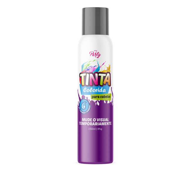 TINTA SPRAY PARA CABELO PRATA 150ML AEROFLEX