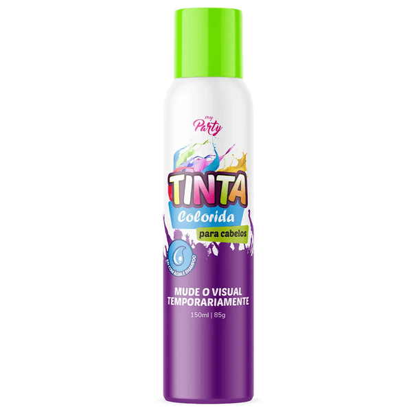 TINTA SPRAY PARA CABELO VERDE NEON 150ML AEROFLEX