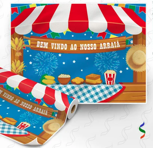 TNT ESTAMPA PICOTADO REF.2088 PAINEL TENDA DE ARRAIA MT SUPPER