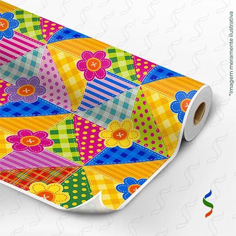 TNT ESTAMPA REF.1273A RETALHO COM FLORES METRO SUPPER