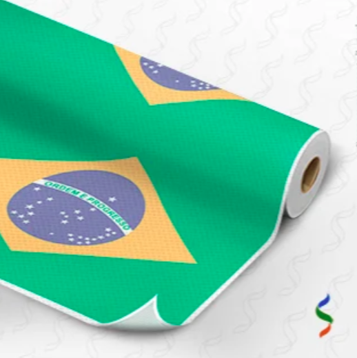 TNT ESTAMPA REF.516A BANDEIRA BRASIL 70X50CM SUPPER