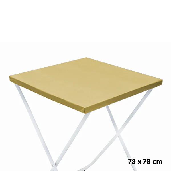 TOALHA PEROLIZADA 78X78 OURO 10UN CORES