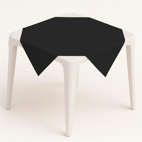 TOALHA PEROLIZADA 78X78 PRETO 10UN CORES