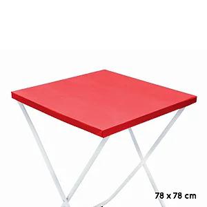 TOALHA PEROLIZADA 78X78 VERMELHO 10UN CORES