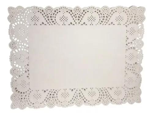 TOALHA RENDADA 30X40CM BRANCA 50UN BPG