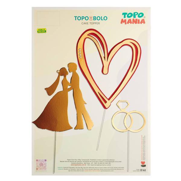 TOPO CASAL DE NOIVOS OURO UN TOPO MANIA