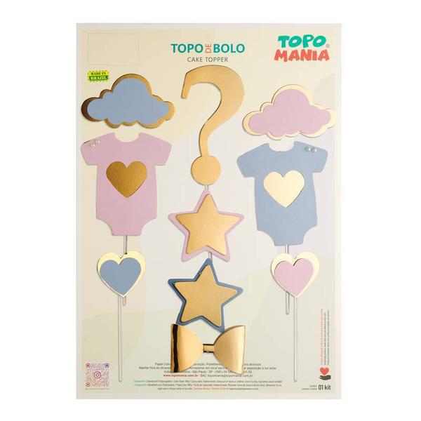 TOPO CHA REVELACAO ROSA E AZUL UN TOPO MANIA