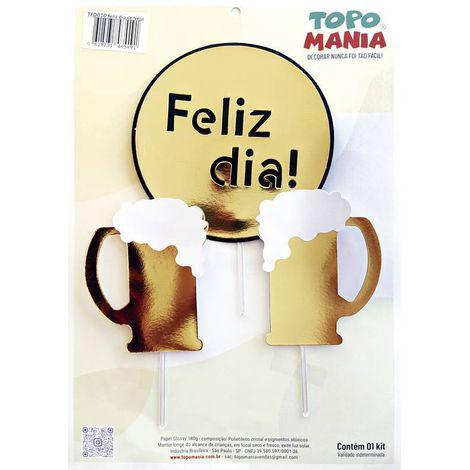 TOPO FELIZ DIA CANECA DE CERVEJA UN TOPO MANIA