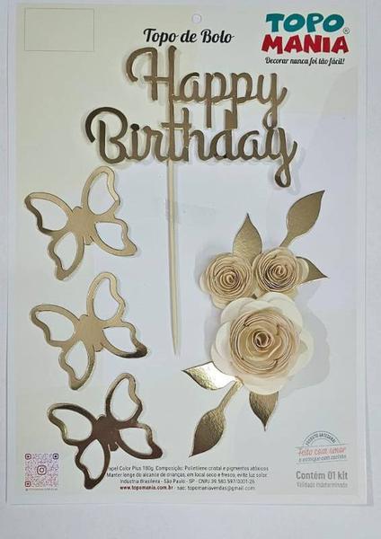 TOPO ROSAS HAPPY BIRTHDAY MARFIM UN TOPO MANIA