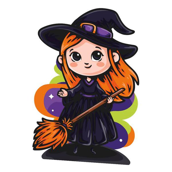 TOTEM BRUXINHA HALLOWEEN INFANTIL UN REGINA