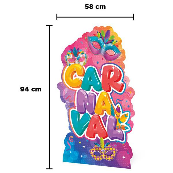 TOTEM DECORATIVO CARNAVAL 94X58CM UN REGINA