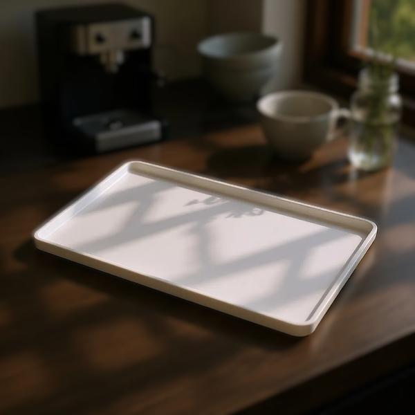 TRAVESSA RETANGULAR EMPILHAVEL COM REBAIXO 27X15,2X1,4CM UN WECK